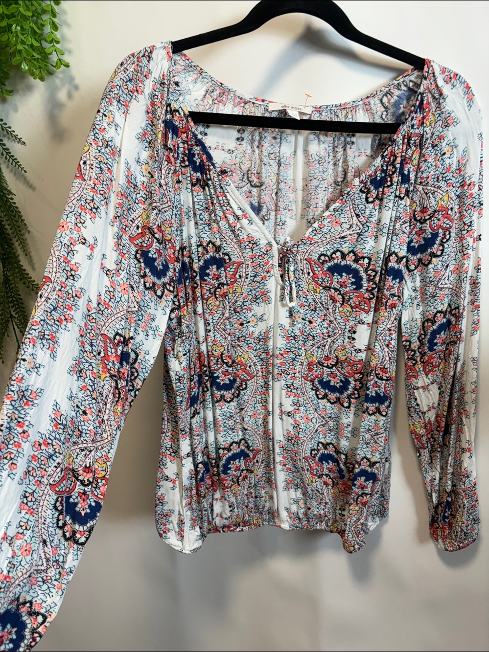 Ella Moss Multicolor Paisley Blouse